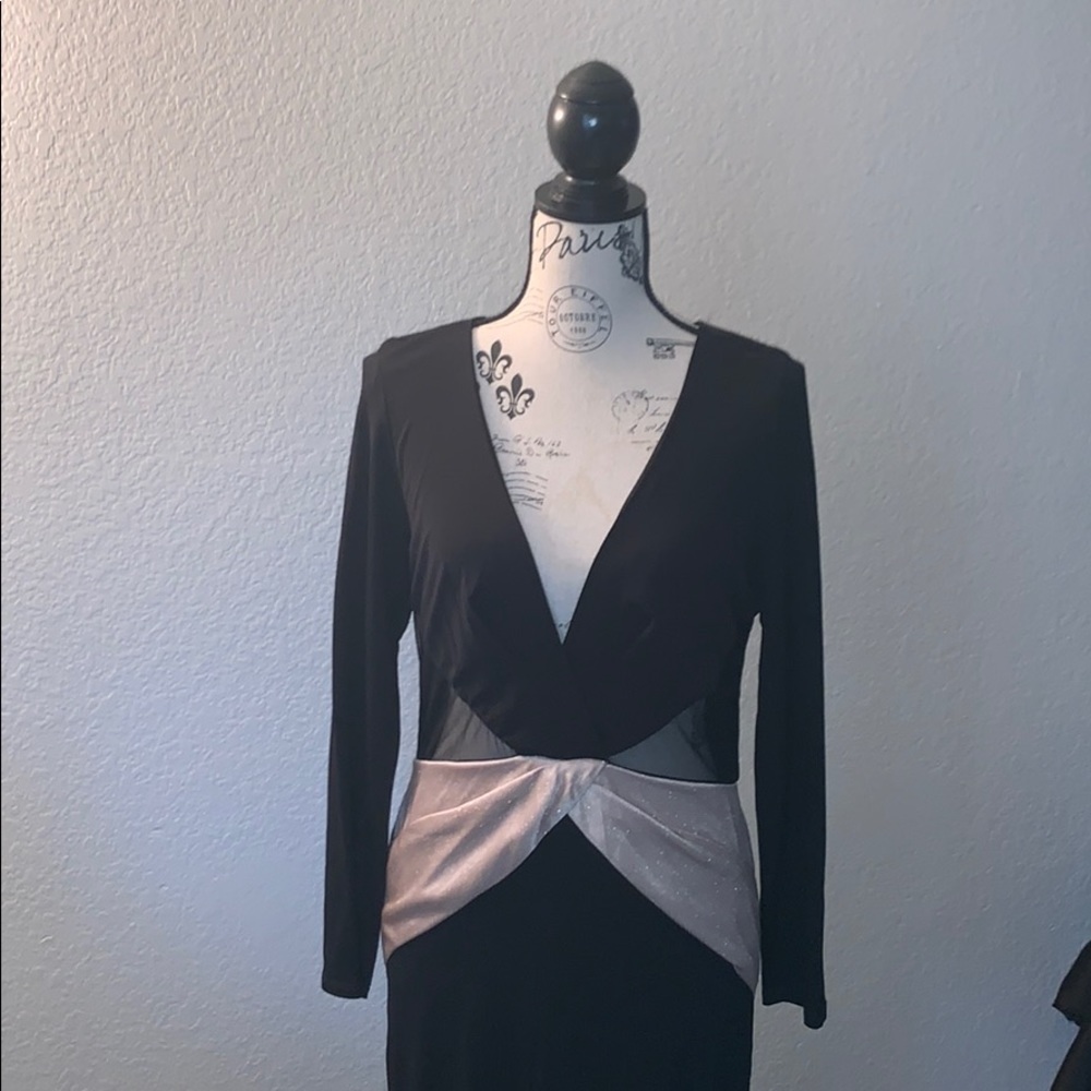 ABS long black gown